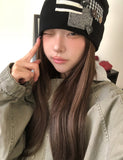 Mix Patch Button Beanie