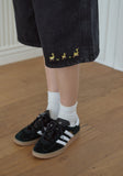 Animal Stitch Bermuda Denim Pants