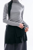 Nautic button-up ribbed top