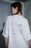 Wild Cat Embroidery Short Sleeve T-shirt