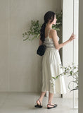 Deflin Stripe Sleeveless One Piece