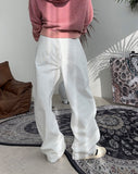 Sehen Curved Wide Cotton Pants