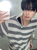 Rivet Stripe Knit Tee
