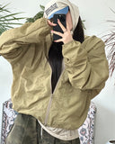 Kib Waterproof Shirring Wind Jacket