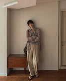 Soven Linen Two-Tuck Banding Pants