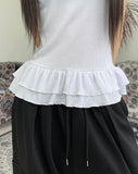 Loose Layered Frill Sleeveless