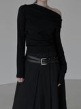 Raz Drape One Shoulder Tee