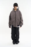 Bluff incision bio hooded zip-up jumper