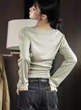[ EEUN MADE ] Nora Slim V Tee