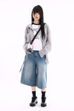 Seaside thin over check shirt