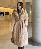 Diu Eco Fur Hood Long Padding (Belt Set)
