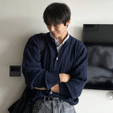 Cable Cardigan Round Ver