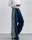 Deepsi Solid Cargo Denim Pants