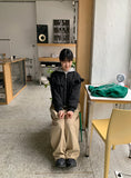 Fuyu Frill String Crop Wind Jumper
