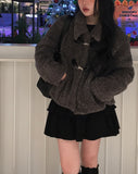 [Underpants lining] Nato Corduroy Tiered Mini Skirt