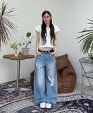 Verdi Damage Denim Pants