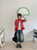 [unisex] Mitt Washing Bermuda Denim Pants