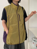 [Unisex] Shawnco Summer Glossy Color Matching Windbreaker