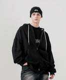 Over Drop Heavy Cotton Hood Zip-Up