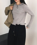 Sotten Mini Dot Polka Dot Frill Collar T-Shirt