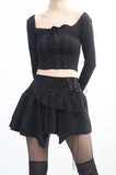 Leman Unbalanced Corset Skirt