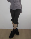 Minos Ribbon Frill Capri Pants