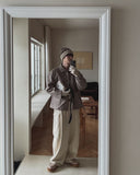 Haro pintuck wide slacks