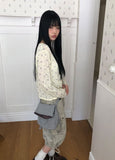 Nichu Flower Pattern Cardigan
