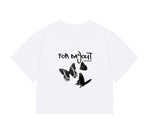 FOR DAYOUT Logo Butterfly Crop Short Sleeve Tee