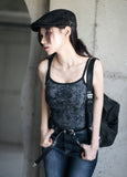 Marble Pattern Crop Top