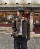 Poste Rivet Leather Trucker Jacket
