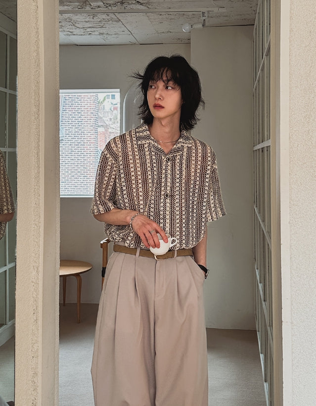 【2plan】Rowoon Two-Tuck Wide Slacks 2plan (ツープラン) - ローウンツータックワイドスラックス
