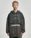 [PBA] Arch Logo Washed Layered Hoodie