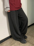 Tendren Stripe Banding Wide Pants