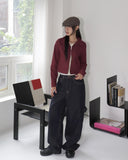 [Non-fade] Opt Union Jack Carpenter Wide Raw Denim Pants