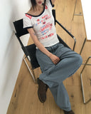 Kaden Stripe Patch Carpenter Balloon Wide Denim Pants