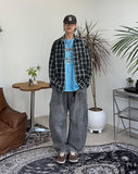 Beiner Wave Banded Denim Pants