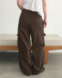 Pite Diagonal Cargo Pocket Wide Pants