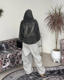 Pet Racing Pigment Hood Zip-Up