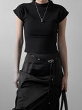 Softneck drop short-sleeve tee