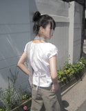 Yotsu Puff Short Sleeve Blouse