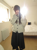 Lyle Mohair Hooded Knit Cardigan