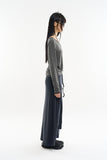 Panay sheer wide V-neck T-shirt