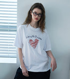 Love Chain Embroidery Short Sleeve Tee