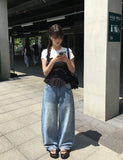 Ihi Cotton Wide Banding Pants