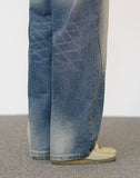 Hold Double Knee Wide Denim Pants