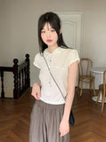 Elo Summer Fabric Banding Long Wide Pants