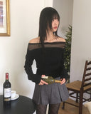 Gob Year-End Look Party Wool Pleated Mini Skirt