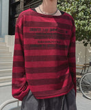 [LAN ARCHIVE] Lettering Stripe Knit