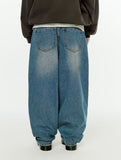 Vintage Wide Balloon Denim Pants